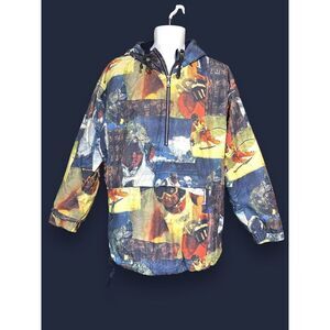 Rare Vintage Retro 70s 80s Hummelsheim Ski All Over Print Jacket Sz Large